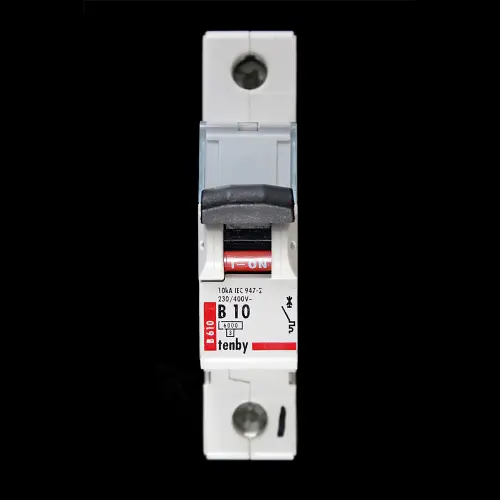 TENBY 10 AMP CURVE B 6kA MCB CIRCUIT BREAKER B610