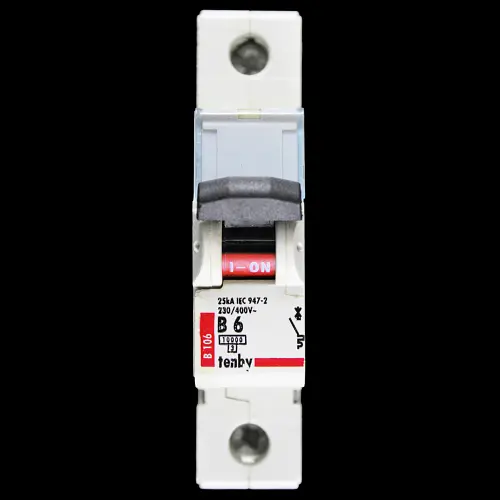TENBY 6 AMP CURVE B 10kA MCB CIRCUIT BREAKER B106