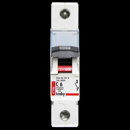 TENBY 6 AMP CURVE C 10kA MCB CIRCUIT BREAKER C106