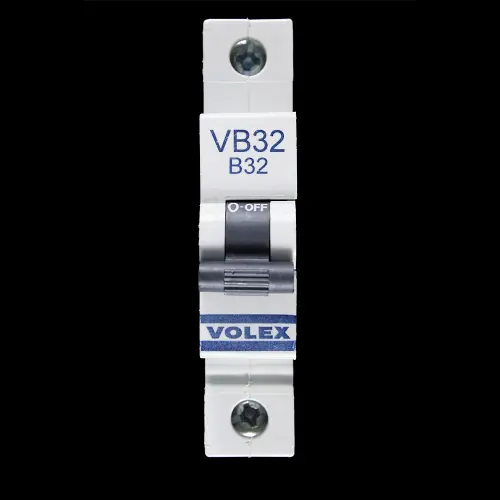 VOLEX 32 AMP CURVE B 6kA MCB CIRCUIT BREAKER VB32 BLACK CLIP