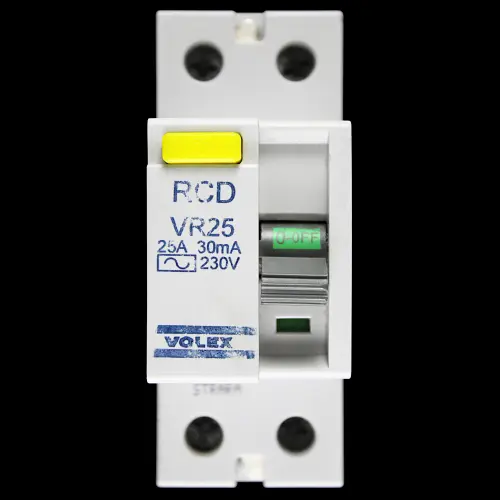 VOLEX 25 AMP 30mA DOUBLE POLE RCD TYPE AC VR25