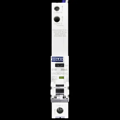VOLEX 10 AMP CURVE C 6kA 30mA RCBO TYPE A VRCBO10/1C