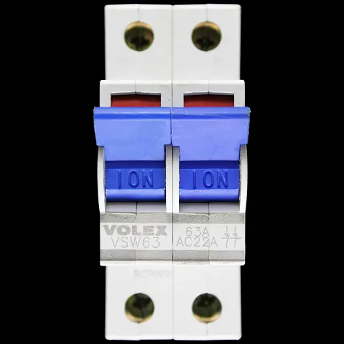 VOLEX 63 AMP DOUBLE POLE MAIN SWITCH DISCONNECTOR VSW63