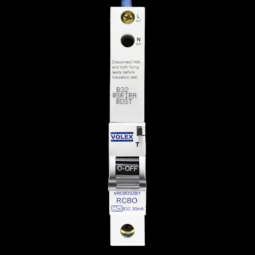 VOLEX 32 AMP CURVE B 6kA 30mA RCBO TYPE A VRCBO32B/1