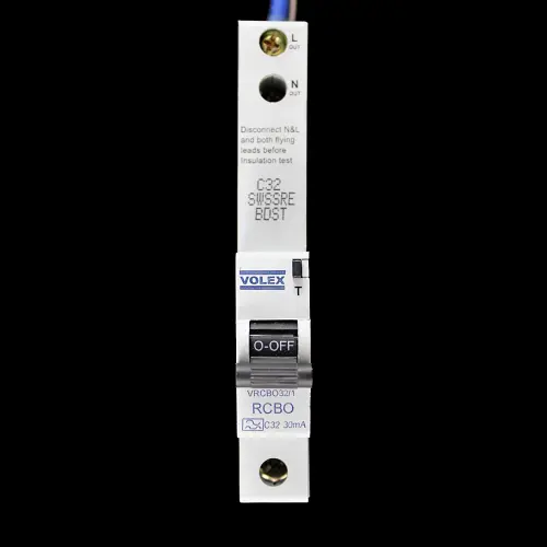 VOLEX 32 AMP CURVE C 6kA 30mA RCBO TYPE A VRCBO32/1