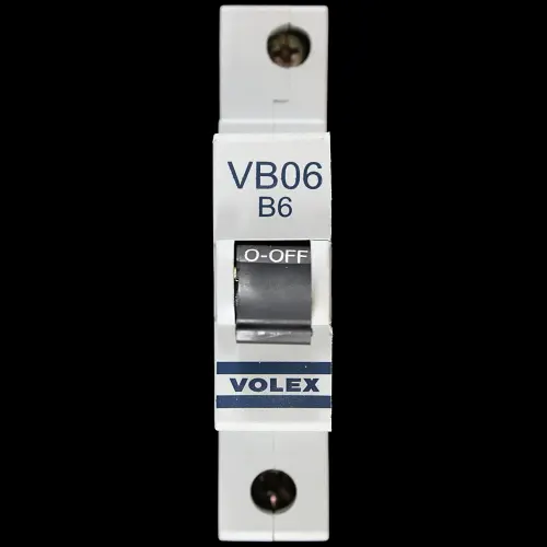 VOLEX 6 AMP CURVE B 6kA MCB CIRCUIT BREAKER VB06 WC