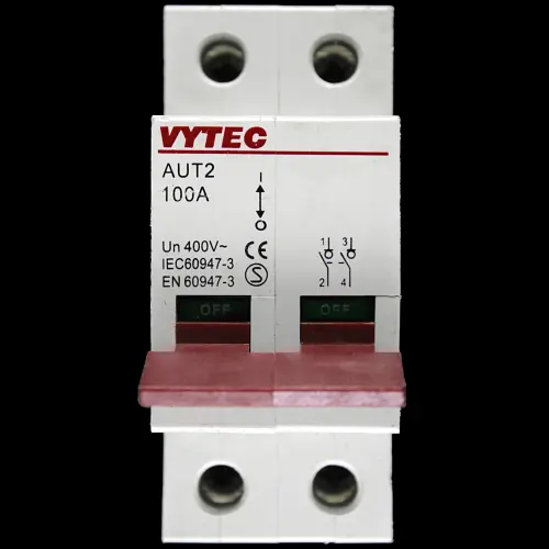 VYTEC 100 MAIN SWITCH DISCONNECTOR DOUBLE POLE AUT2