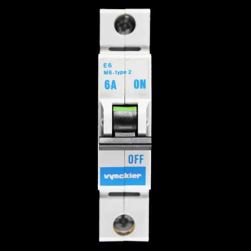 VYNCKIER 6 AMP TYPE 2 M6 MCB CIRCUIT BREAKER E6 098/534106-000