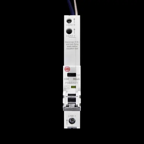 WYLEX 50 AMP CURVE C 10kA 30mA RCBO TYPE A PSBS50/1