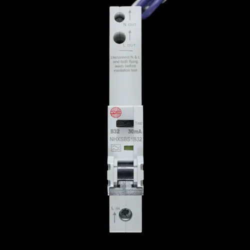 WYLEX 32 AMP CURVE B 6kA 30mA RCBO TYPE A NHXSBS1B32