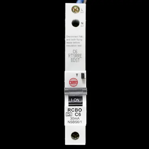 WYLEX 6 AMP CURVE C 6kA 30mA RCBO TYPE A NSBS6/1