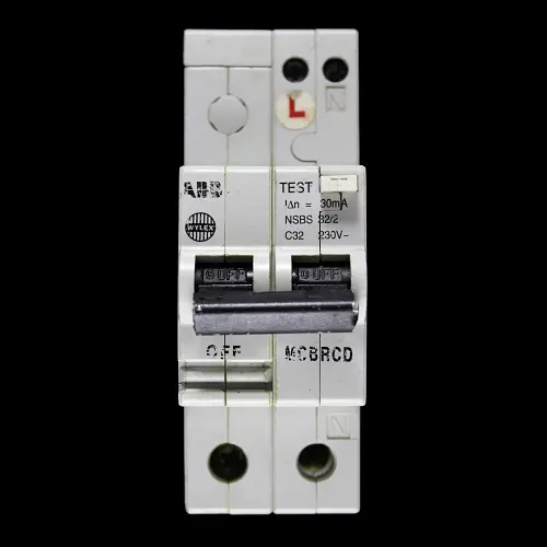 ABB WYLEX 32 AMP CURVE C 6kA 30mA RCBO MCB RCD TYPE AC NSBS 32/2