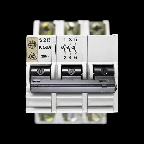 WYLEX 50 AMP CURVE K 4.5kA TRIPLE POLE MCB CIRCUIT BREAKER S213 SK