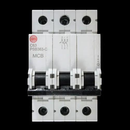 WYLEX 63 AMP CURVE C 10kA TRIPLE POLE MCB CIRCUIT BREAKER PSB363-C