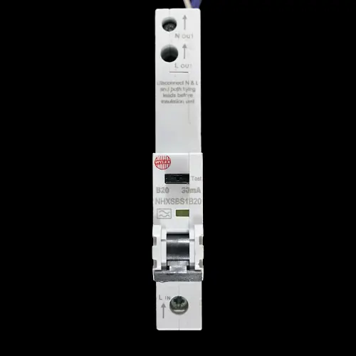 WYLEX 20 AMP CURVE B 6kA 30mA RCBO TYPE A NHXSBS1B20