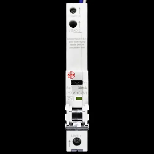 WYLEX 10 AMP CURVE B 10kA 30mA RCBO TYPE A PSBS10-B/1