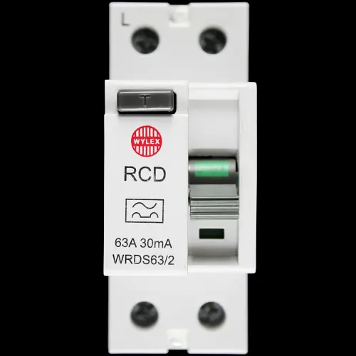 WYLEX 63 AMP 30mA DOUBLE POLE RCD TYPE A WRDS63/2
