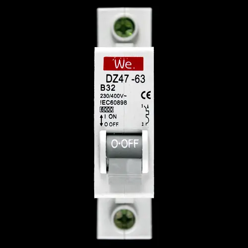 WE 32 AMP CURVE B 6kA MCB CIRCUIT BREAKER DZ47-63
