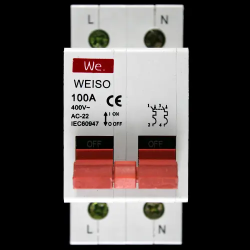 WE 100 MAIN SWICH DISCONNECTOR DOUBLE POLE WEISO AC-22
