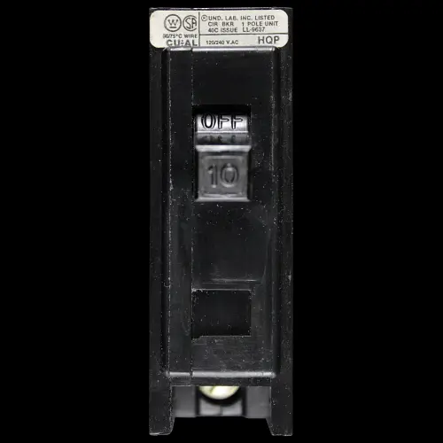 WESTINGHOUSE 10 MCB 10kA CIRCUIT BREAKER QUICKLAG CU-AL HQP
