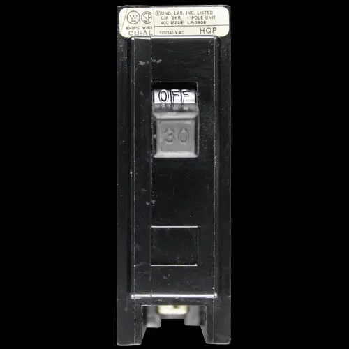 WESTINGHOUSE 30 MCB 10kA CIRCUIT BREAKER QUICKLAG CU-AL HQP
